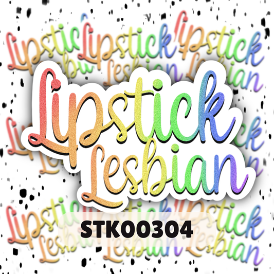 Lipstick Lesbian Stickers - Mature Stickers