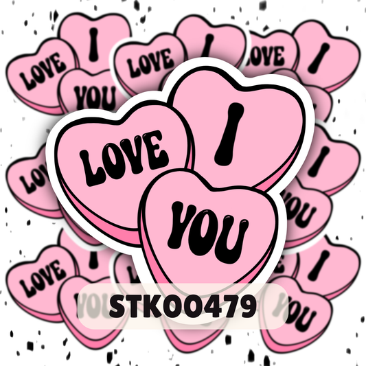 I Love You Stickers