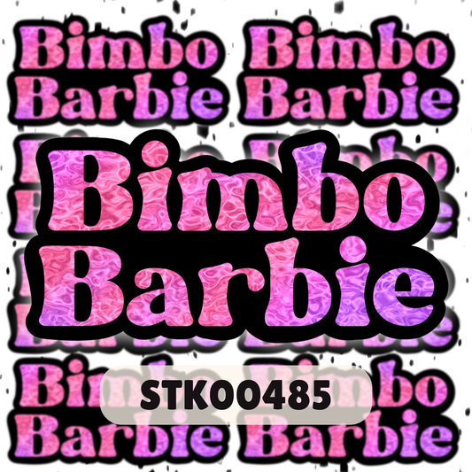 Bimbo Barbie Stickers