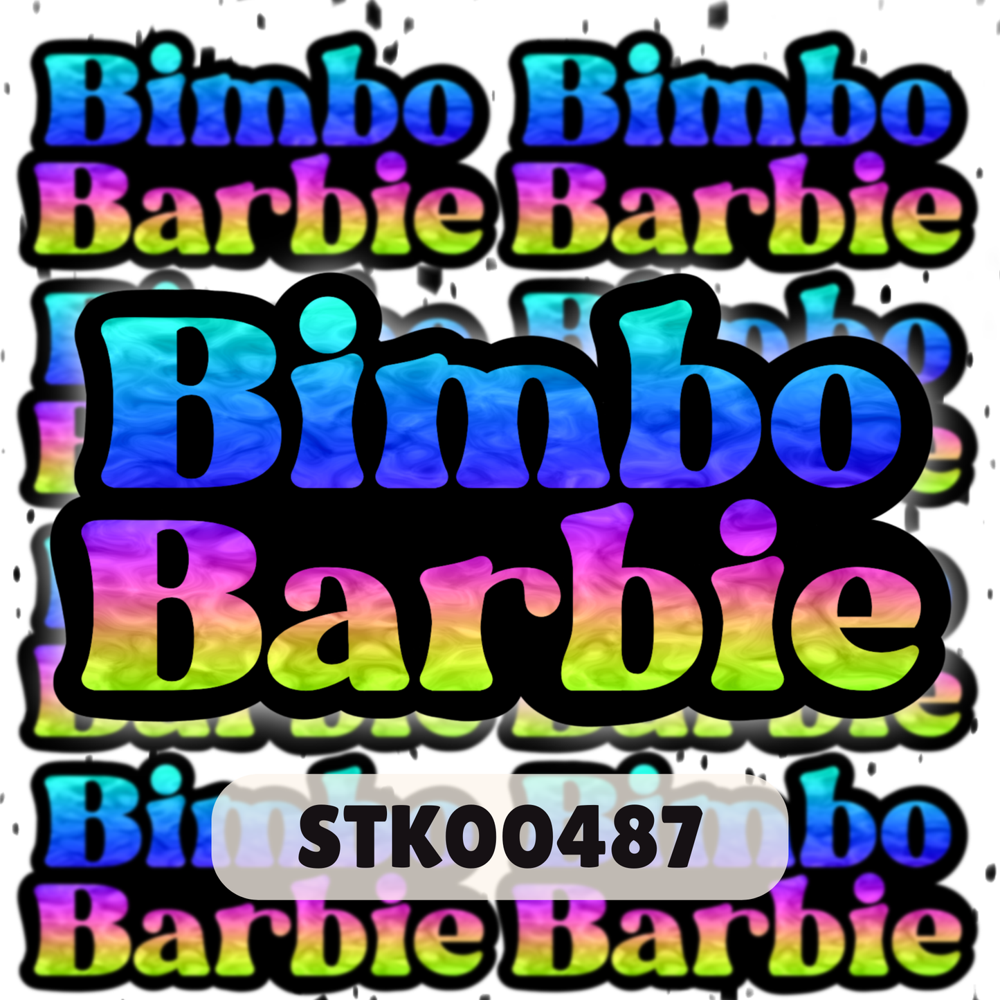 Bimbo Barbie Stickers