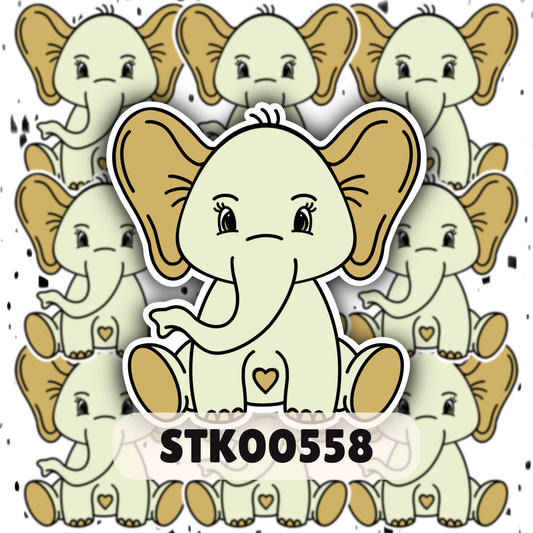 Pretty Elephant Stickers