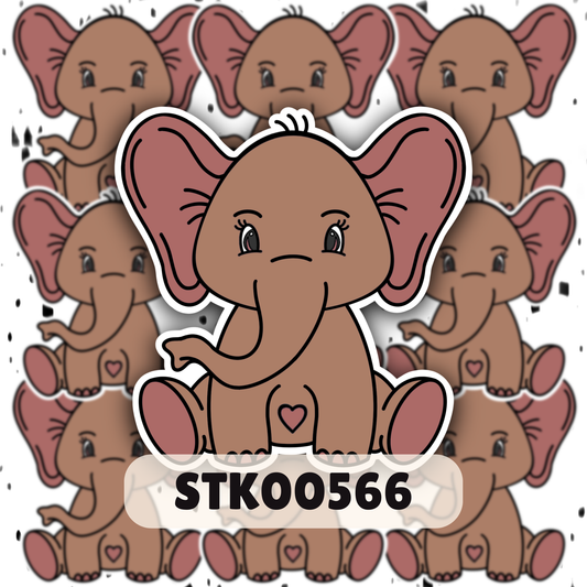 Pretty Elephant Stickers