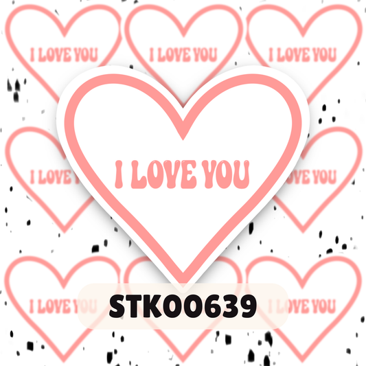I Love You Stickers