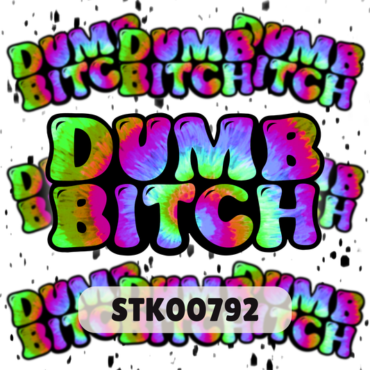 Dumb Bitch Stickers