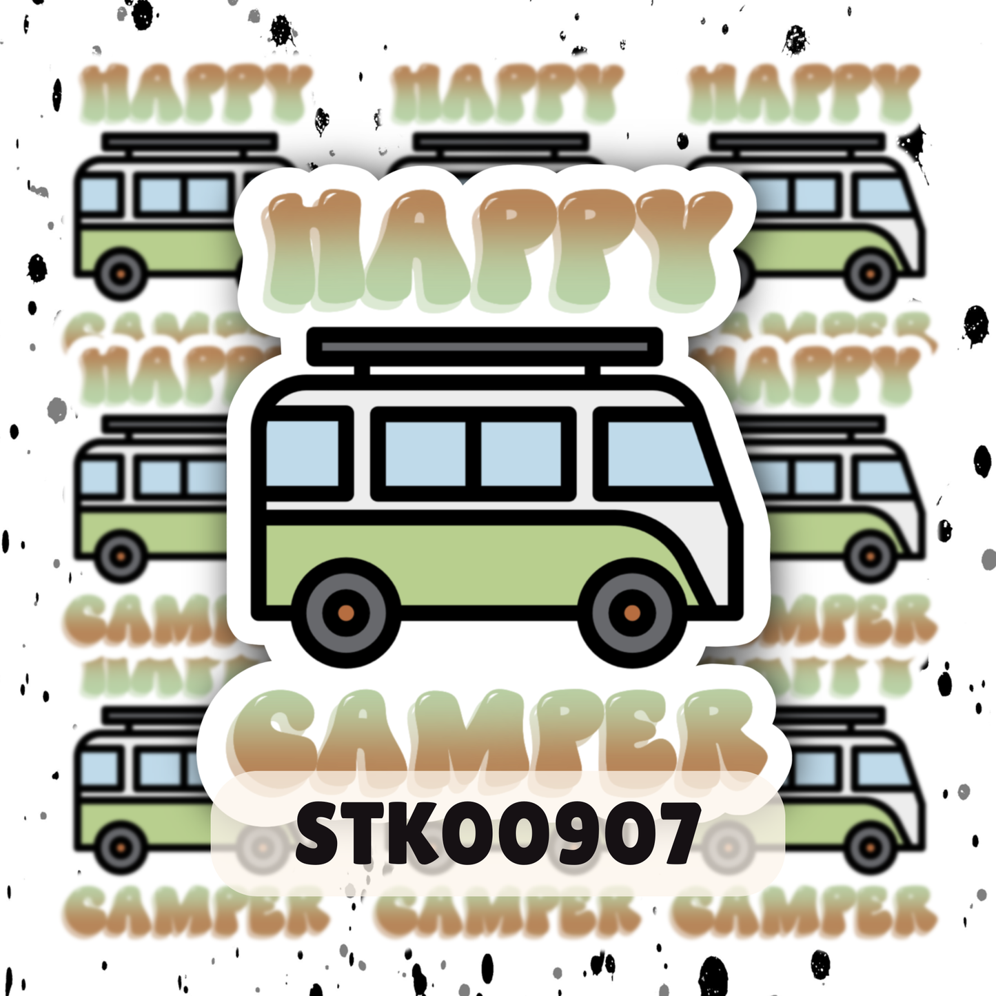 Happy Camper Stickers