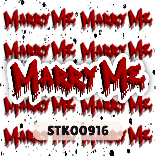 Marry Me Stickers