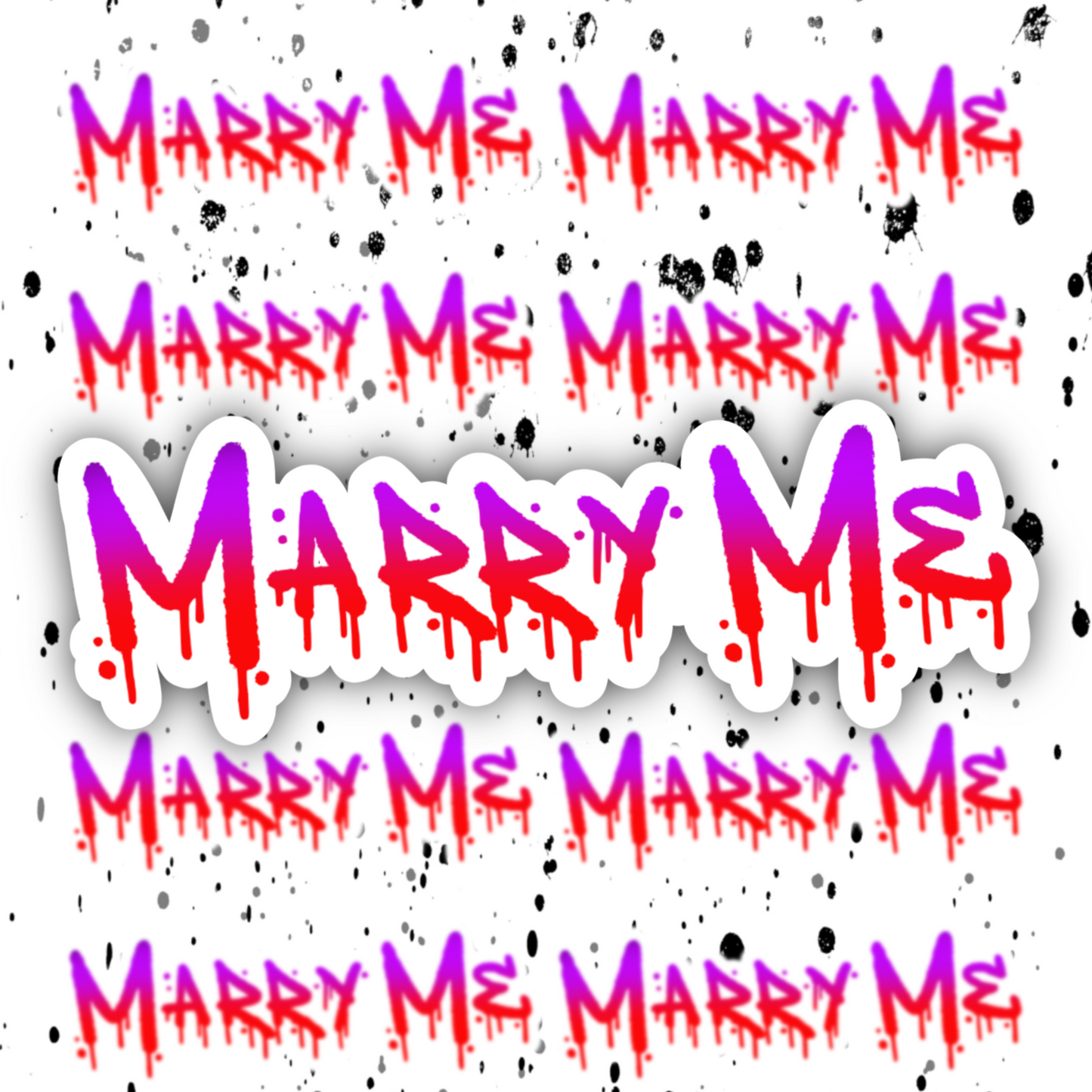 Marry Me Sticker