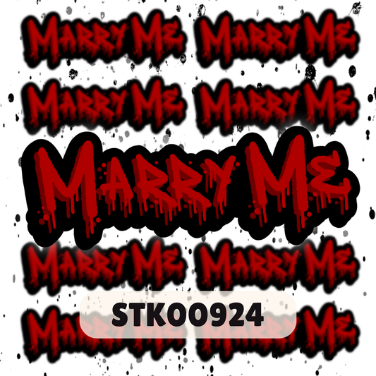 Marry Me Stickers
