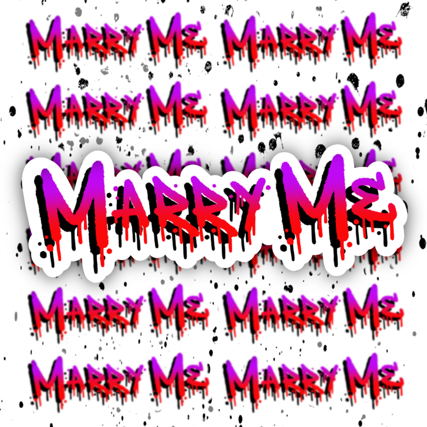 Marry Me Sticker