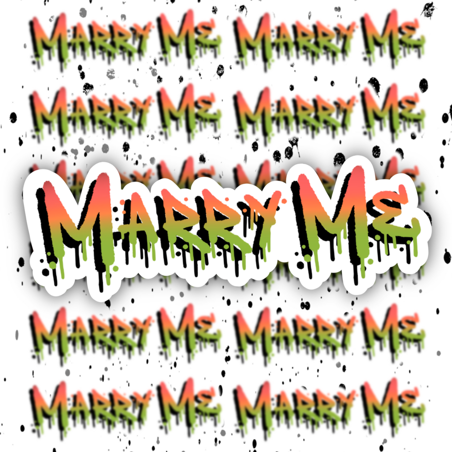 Marry Me Sticker