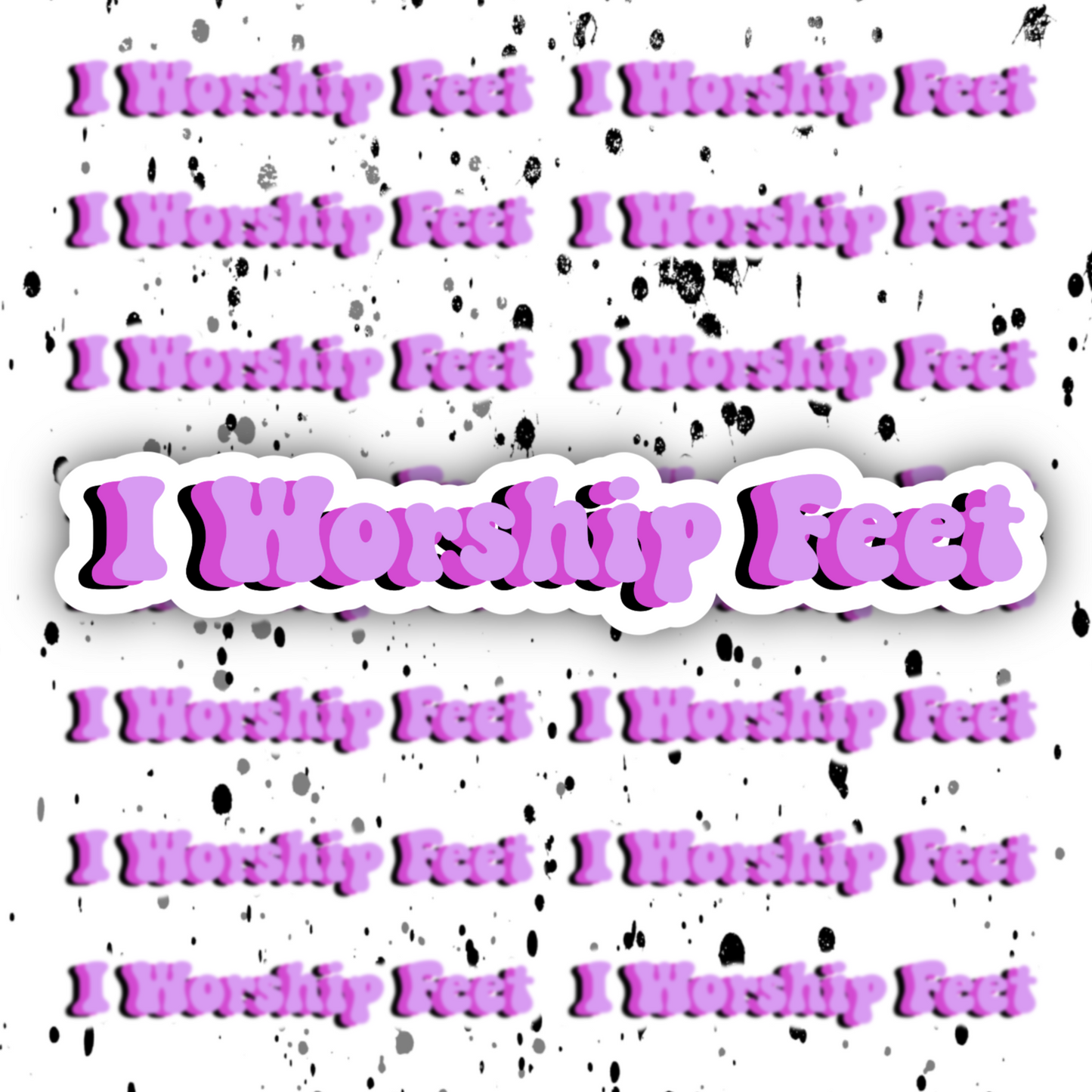 Feet Worship Sticker