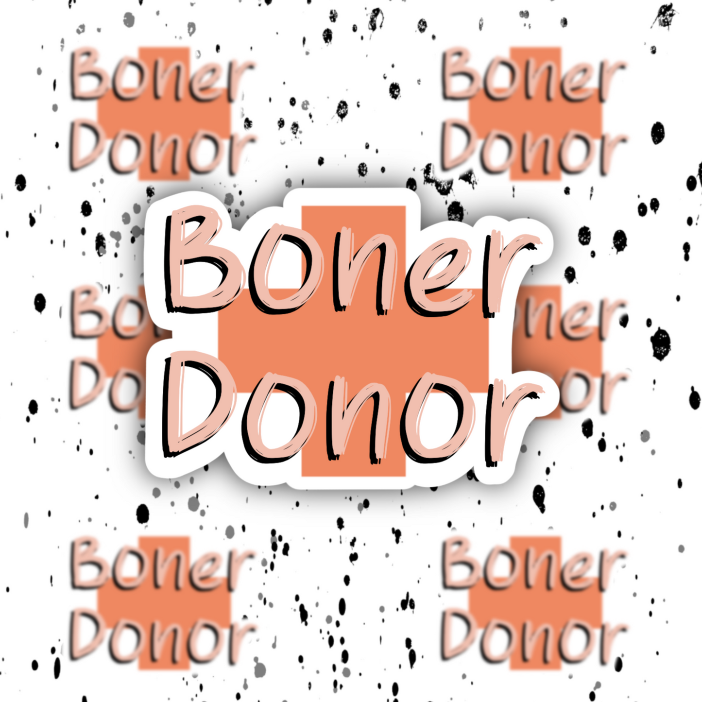 Boner Donor Sticker