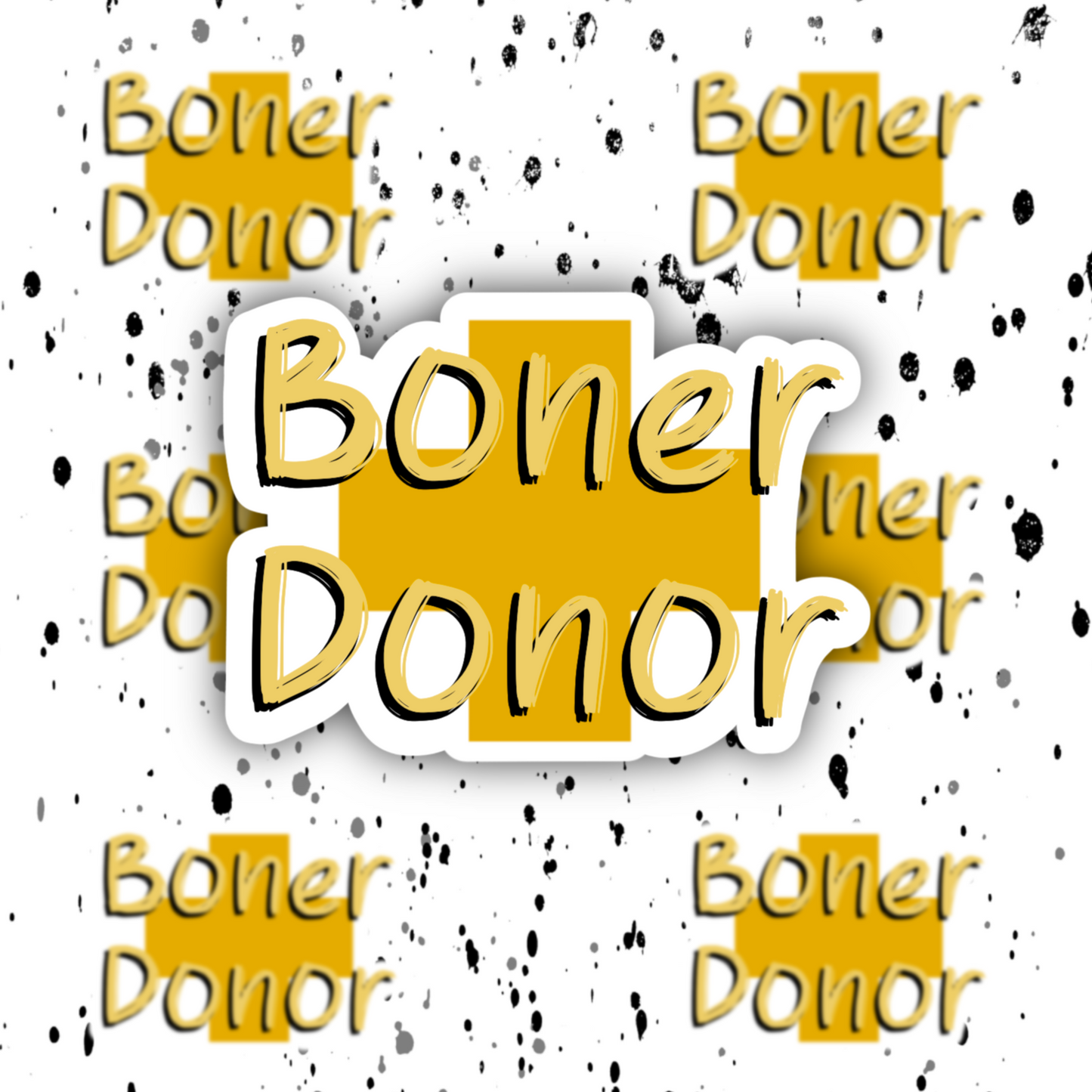 Boner Donor Sticker