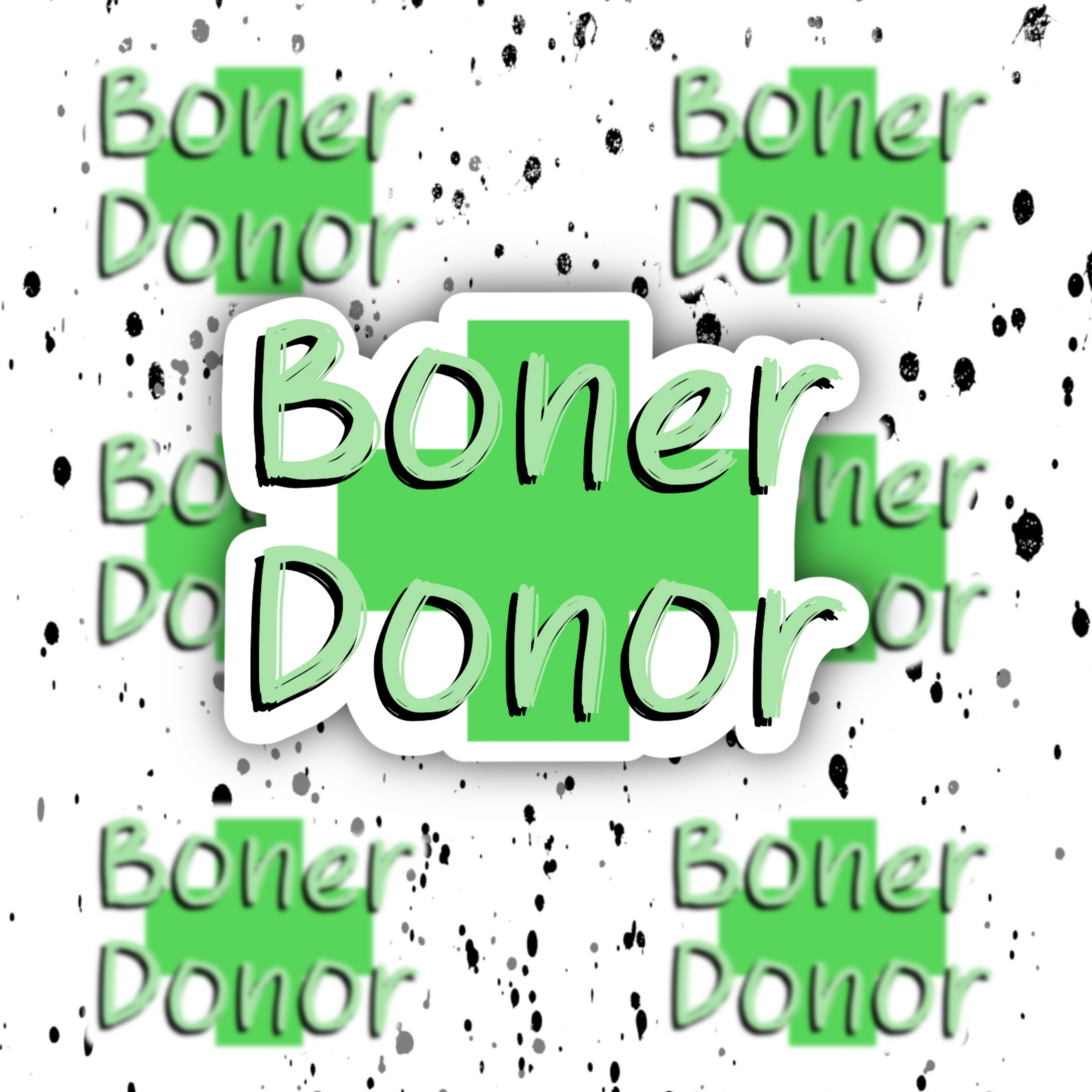 Boner Donor Sticker