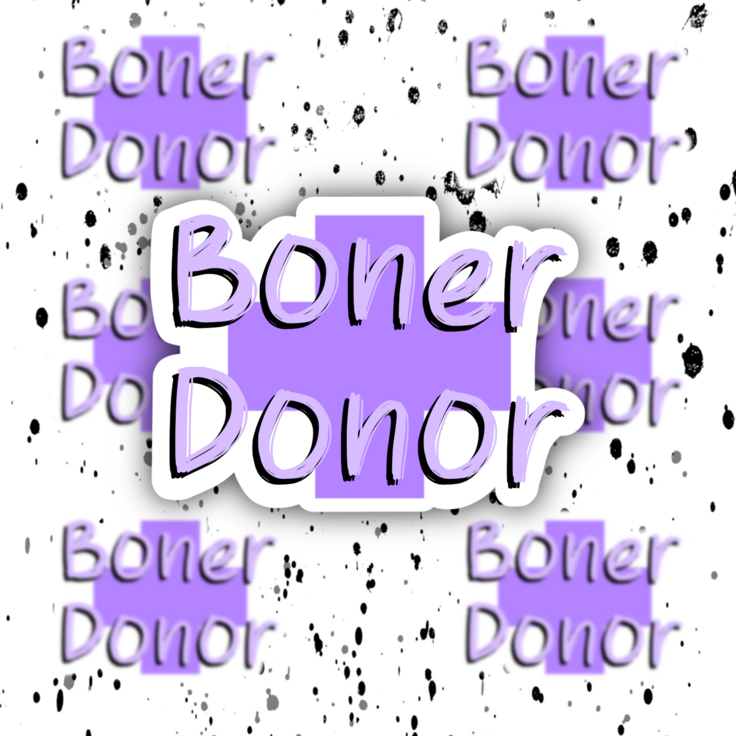 Boner Donor Sticker