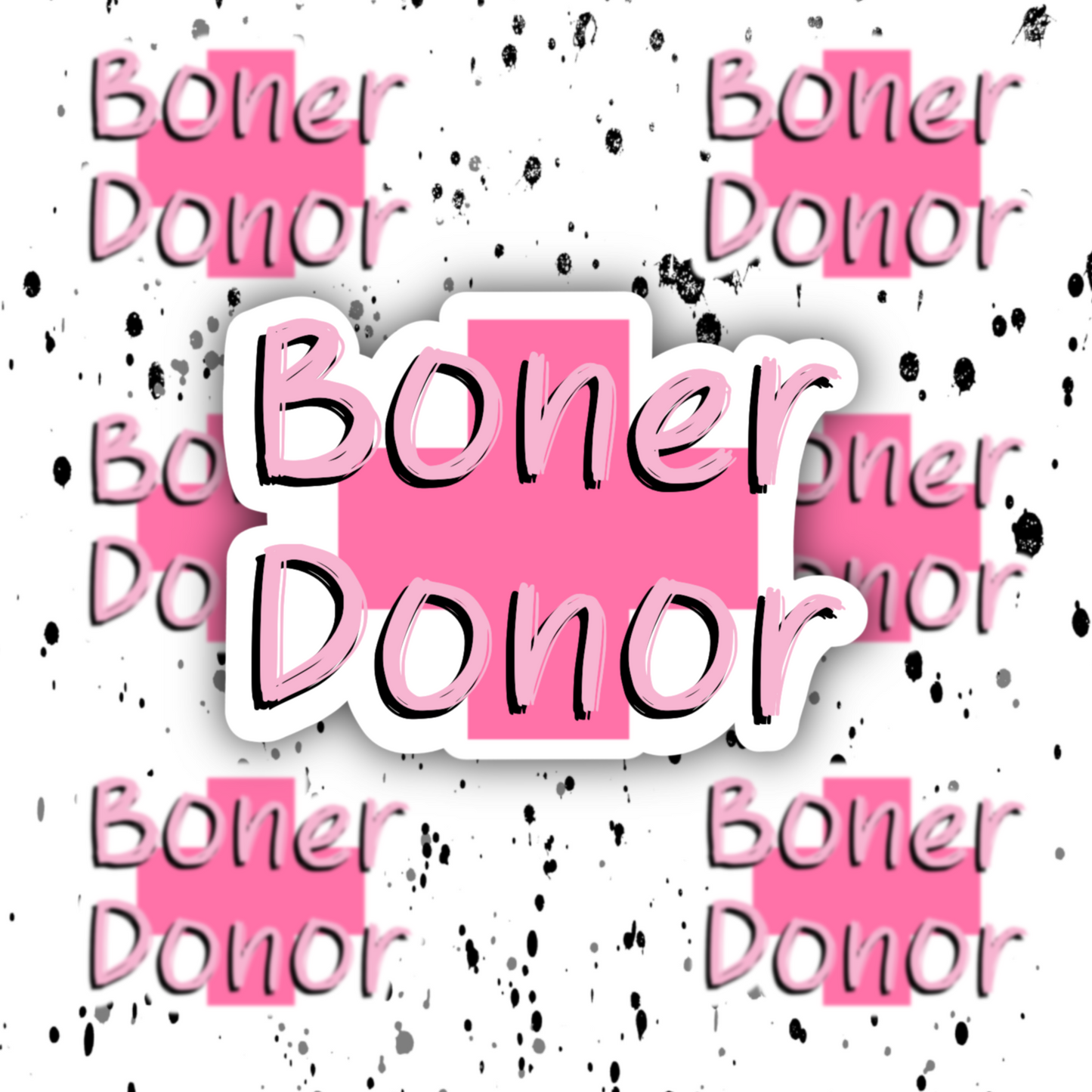 Boner Donor Sticker
