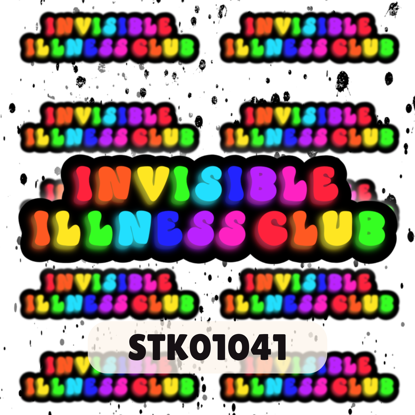 Invisible Illness Club Stickers