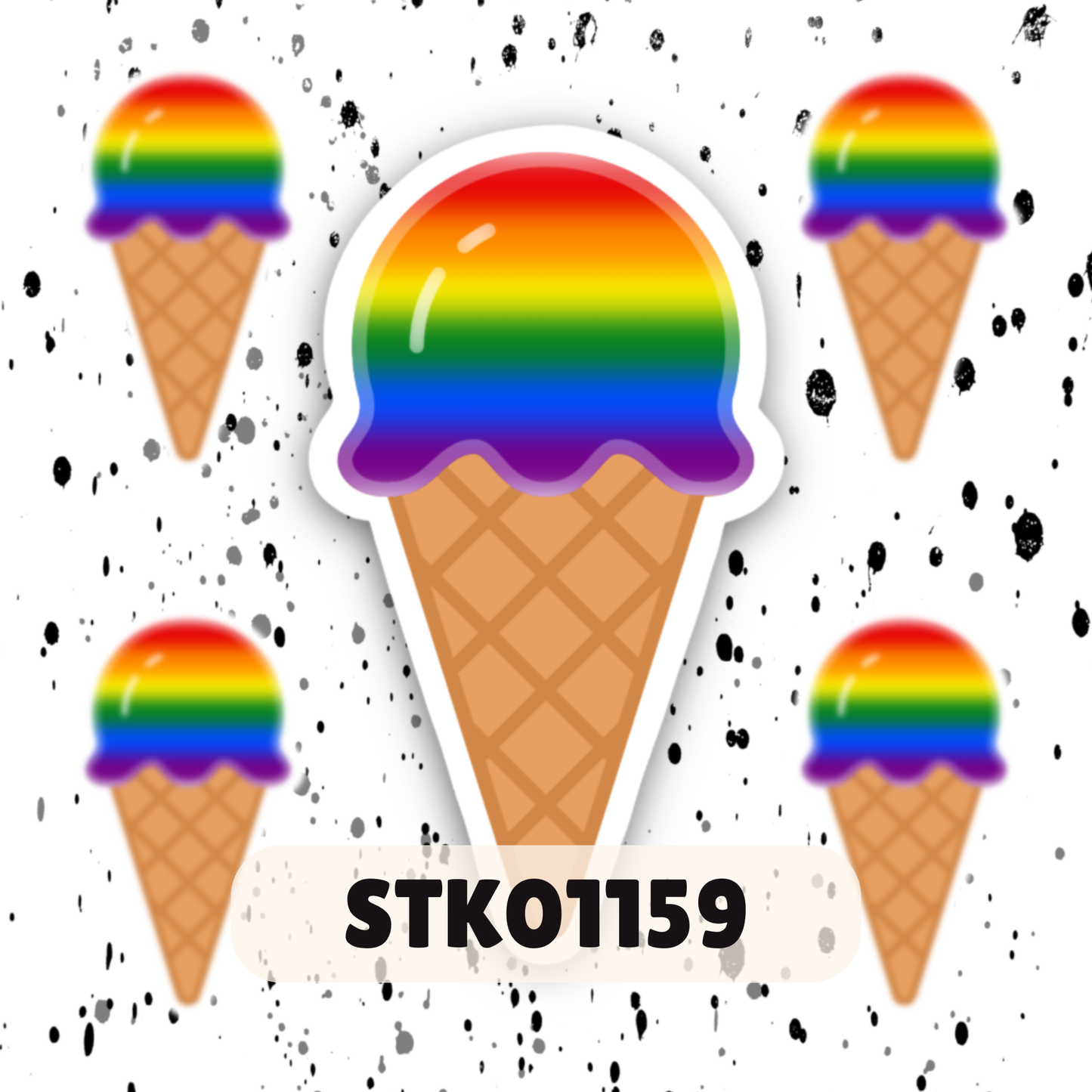 Pretty Cones Stickers