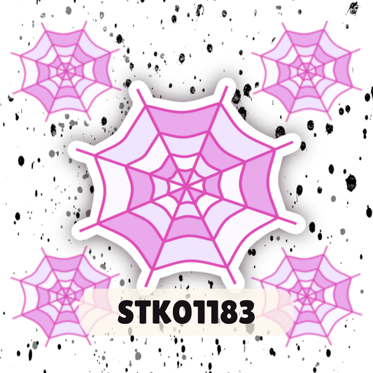 Pastel Spiderweb Stickers