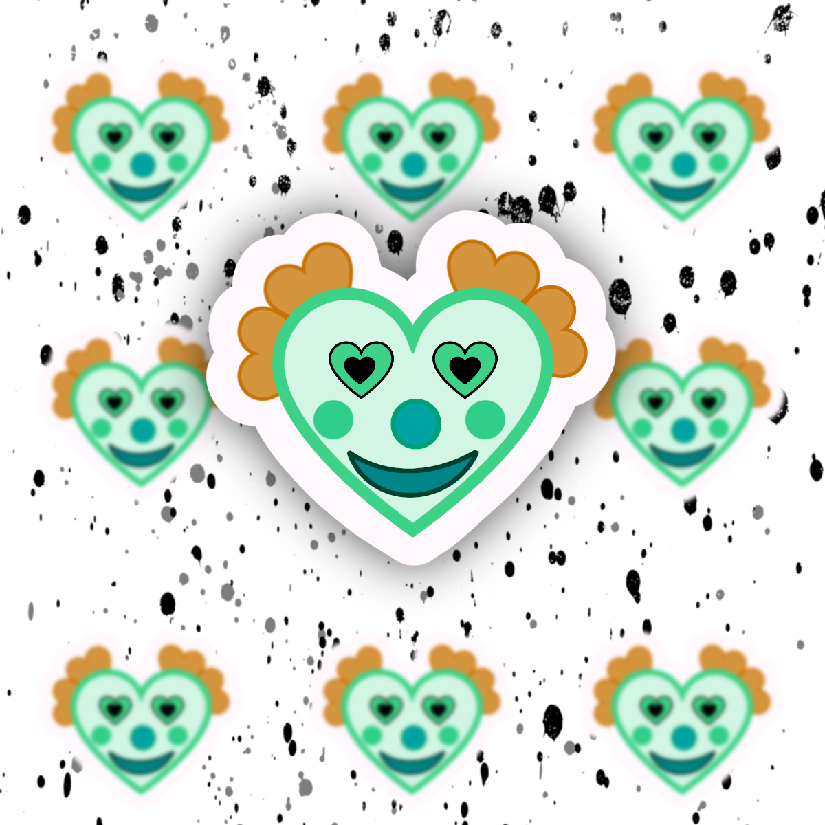Clown Sticker