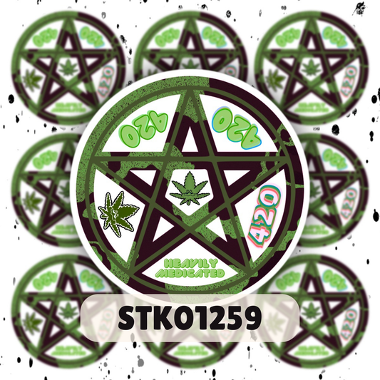 420 Pentacle Stickers