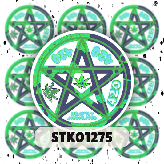 420 Pentacle Stickers
