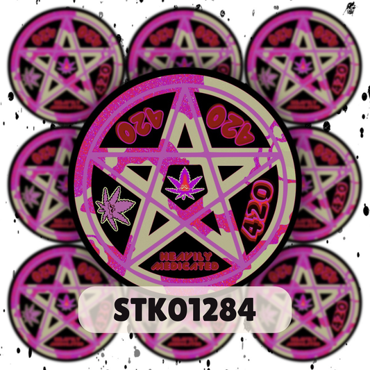 420 Pentacle Sticker