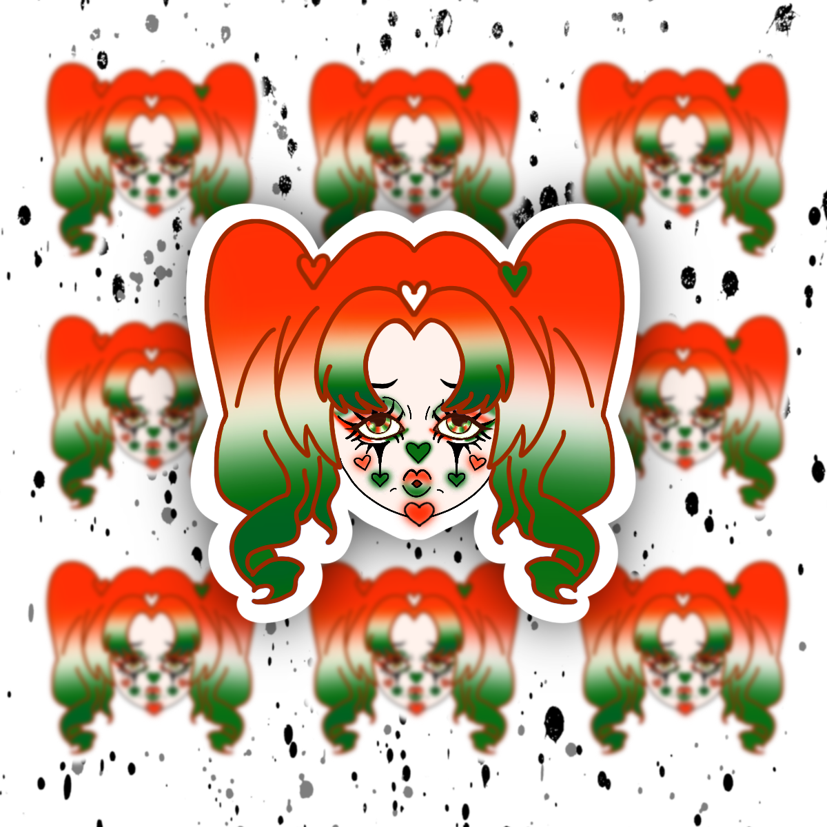 Clown Sticker
