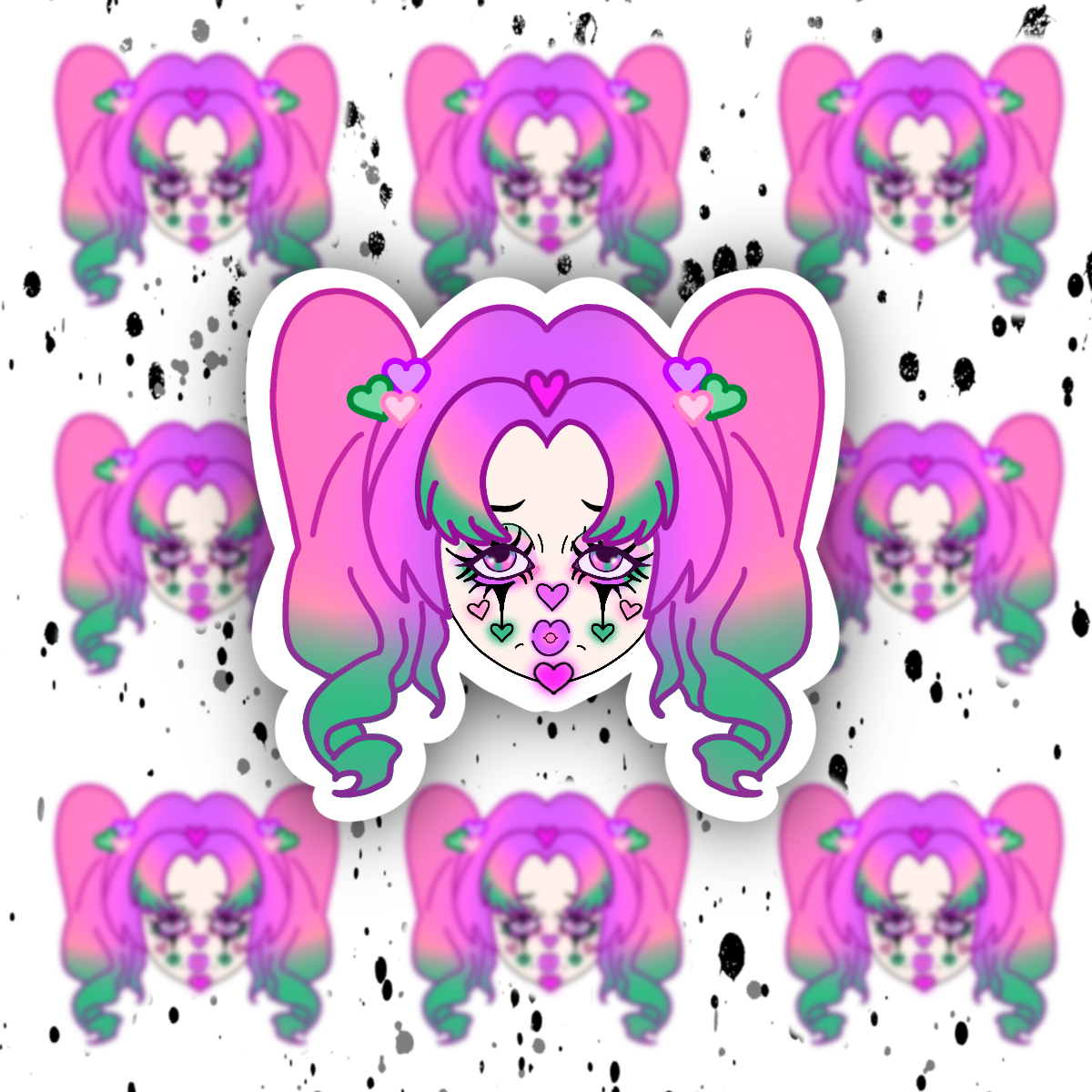 Clown Sticker