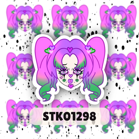 Clown Girl Sticker