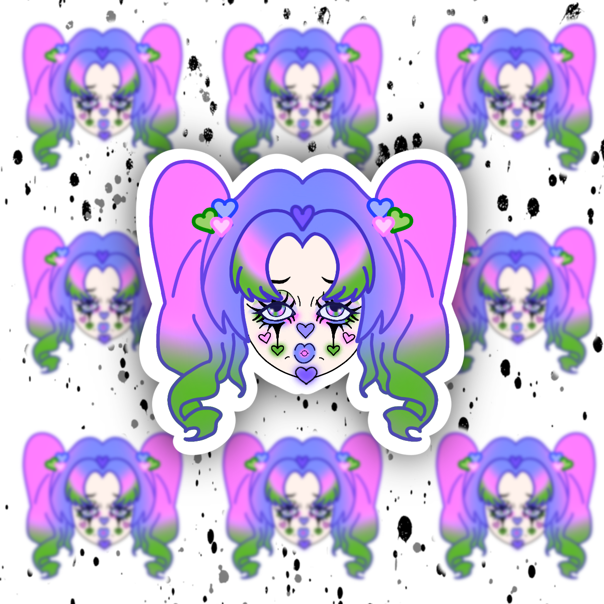 Clown Sticker