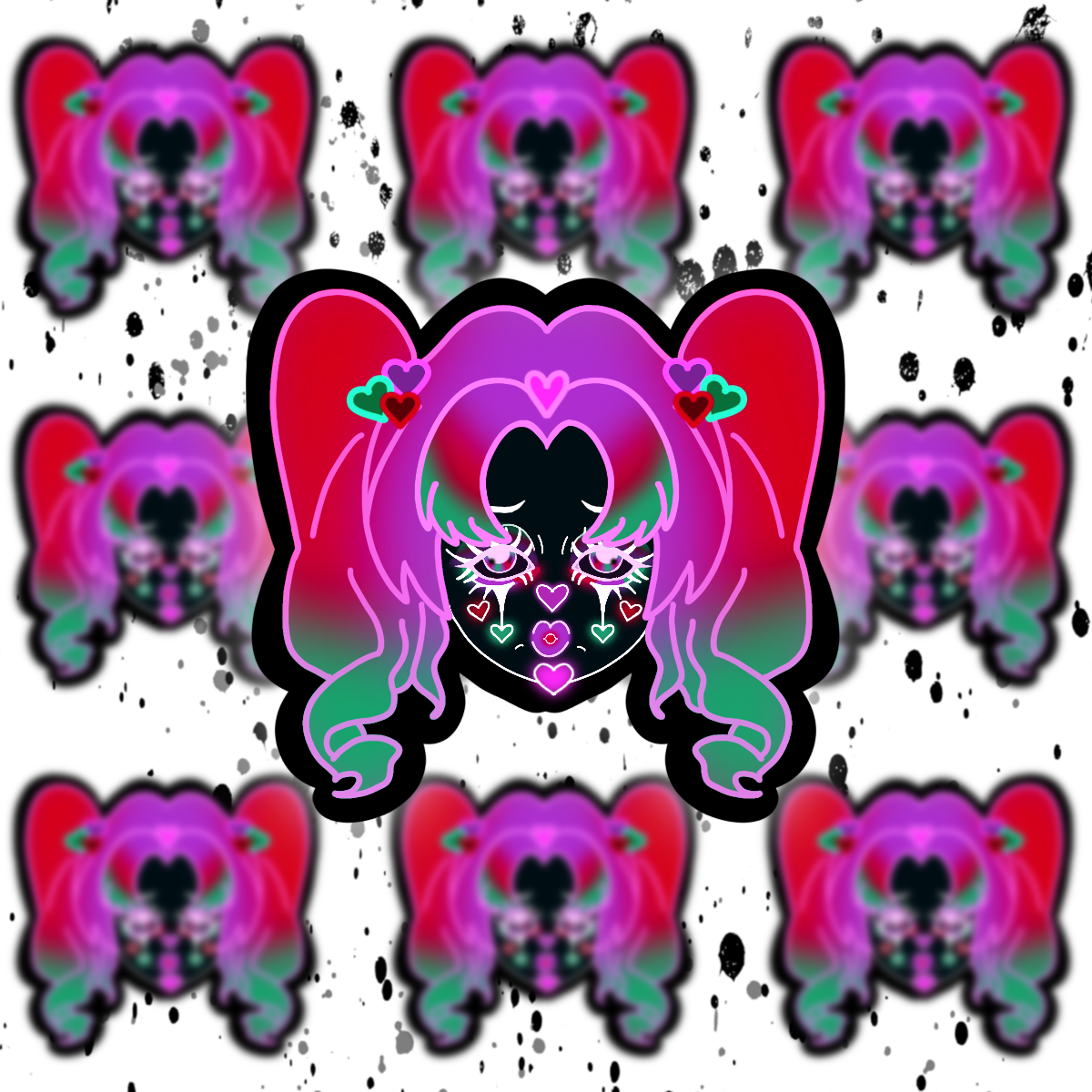 Clown Sticker