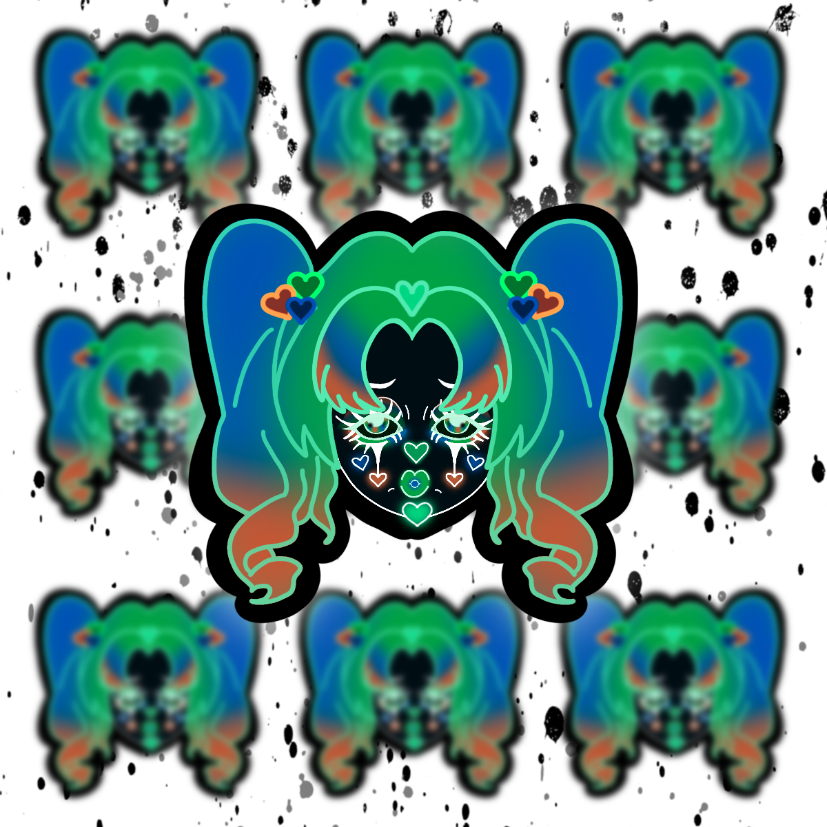 Clown Sticker