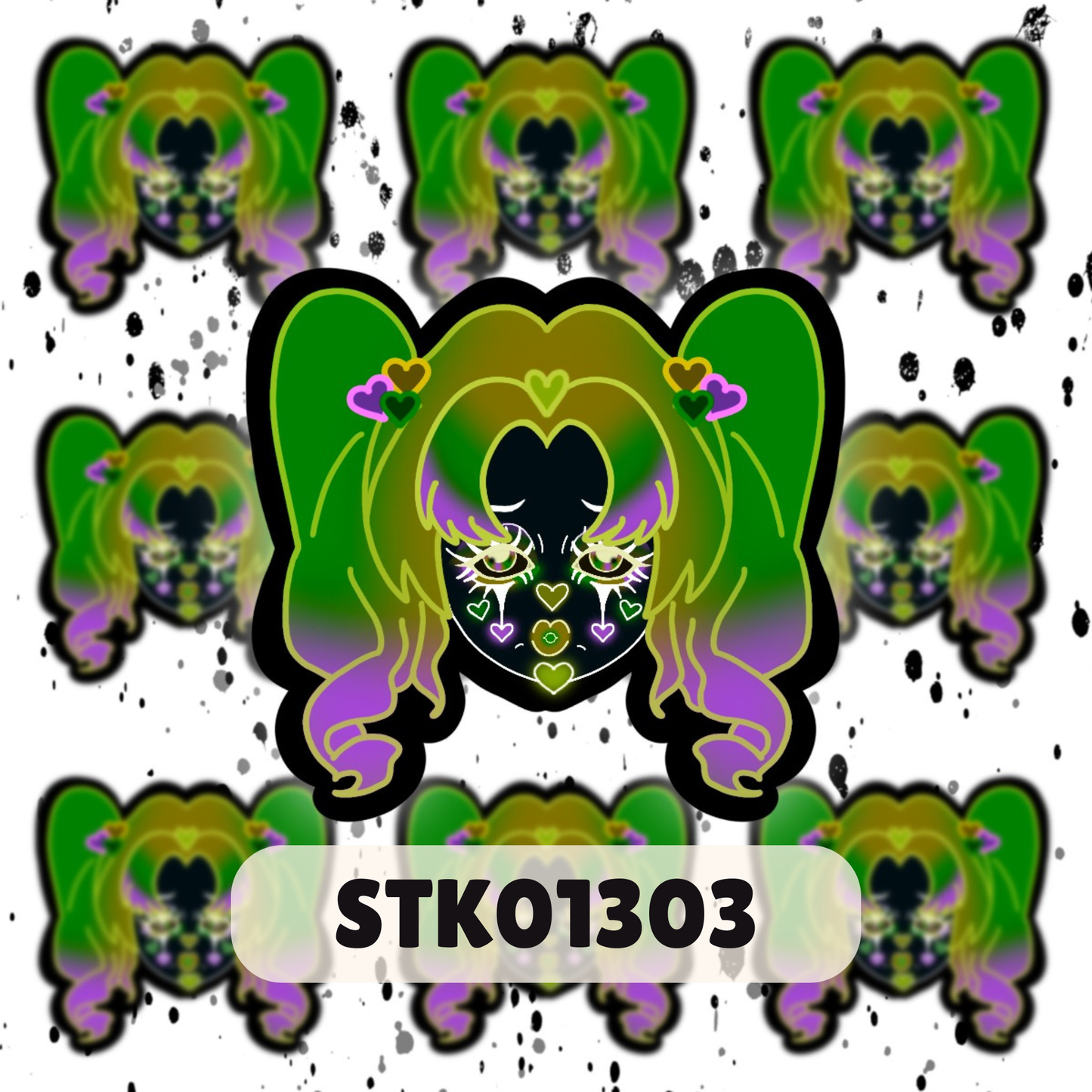 Clown Girl Stickers