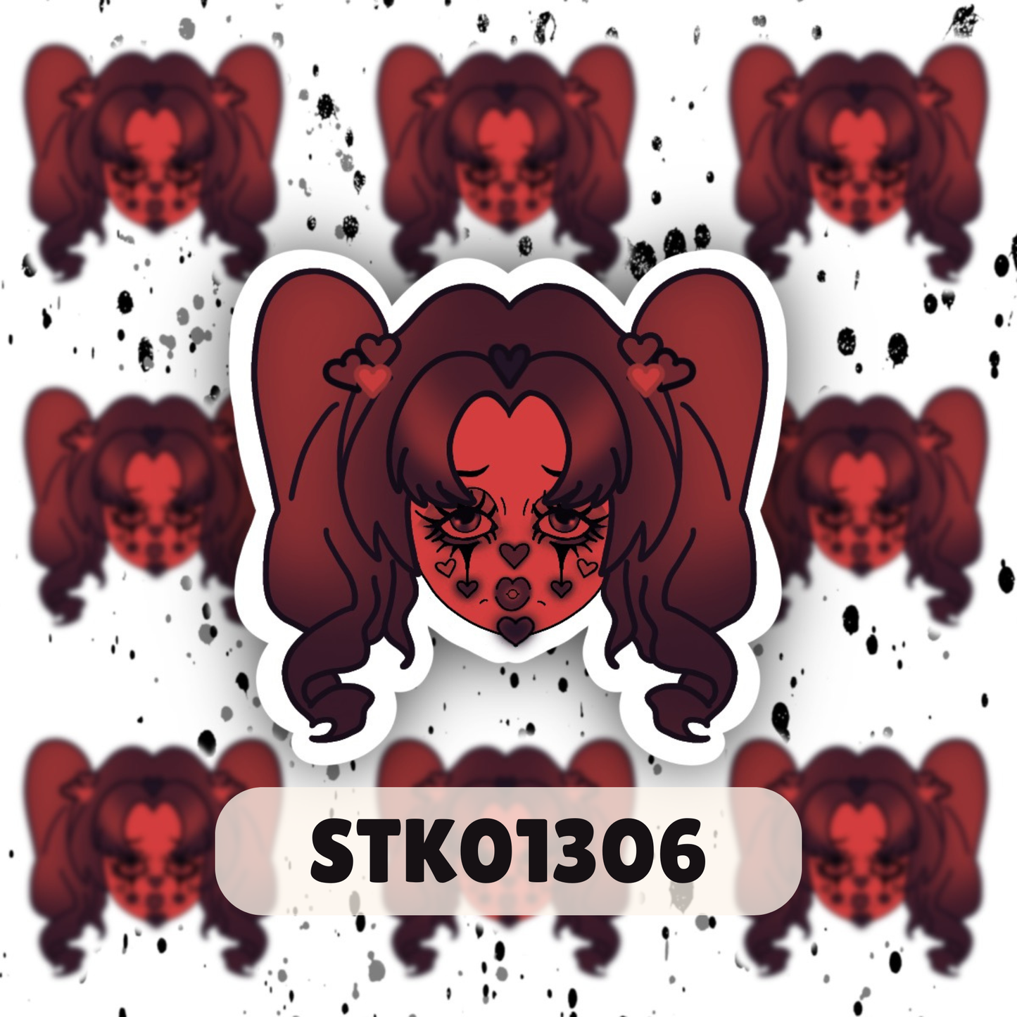 Clown Girl Sticker