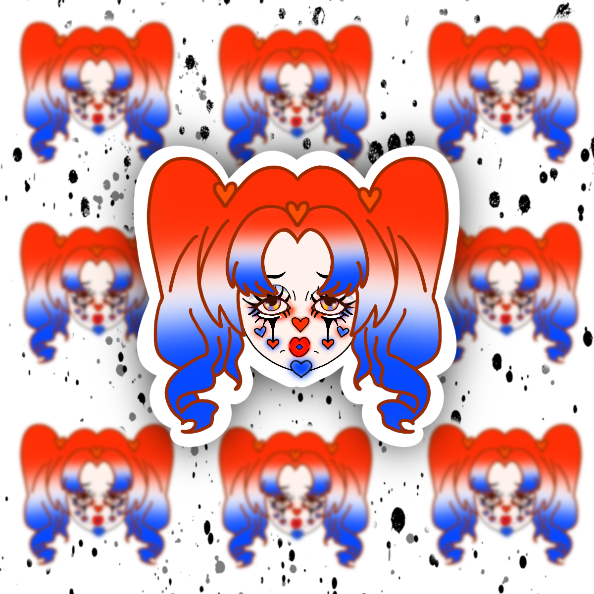 Clown Sticker