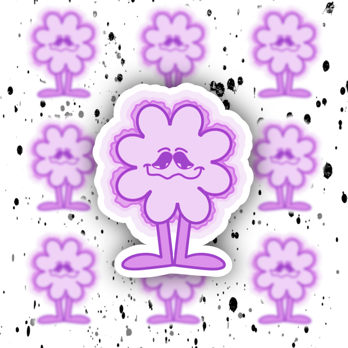 Flower Guy Sticker