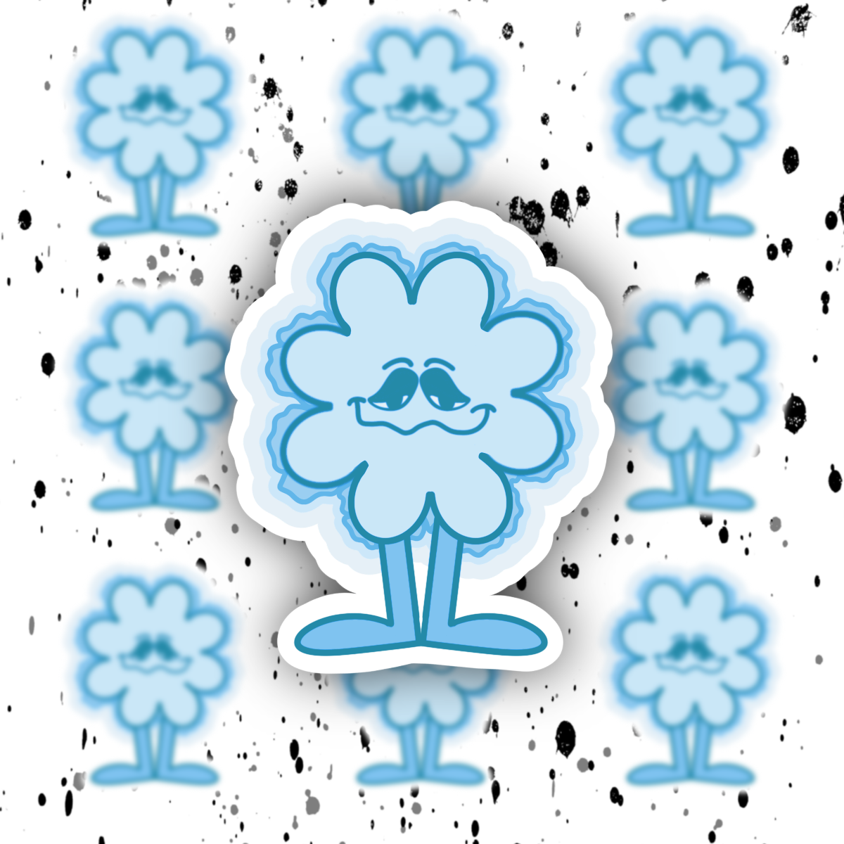 Flower Guy Sticker