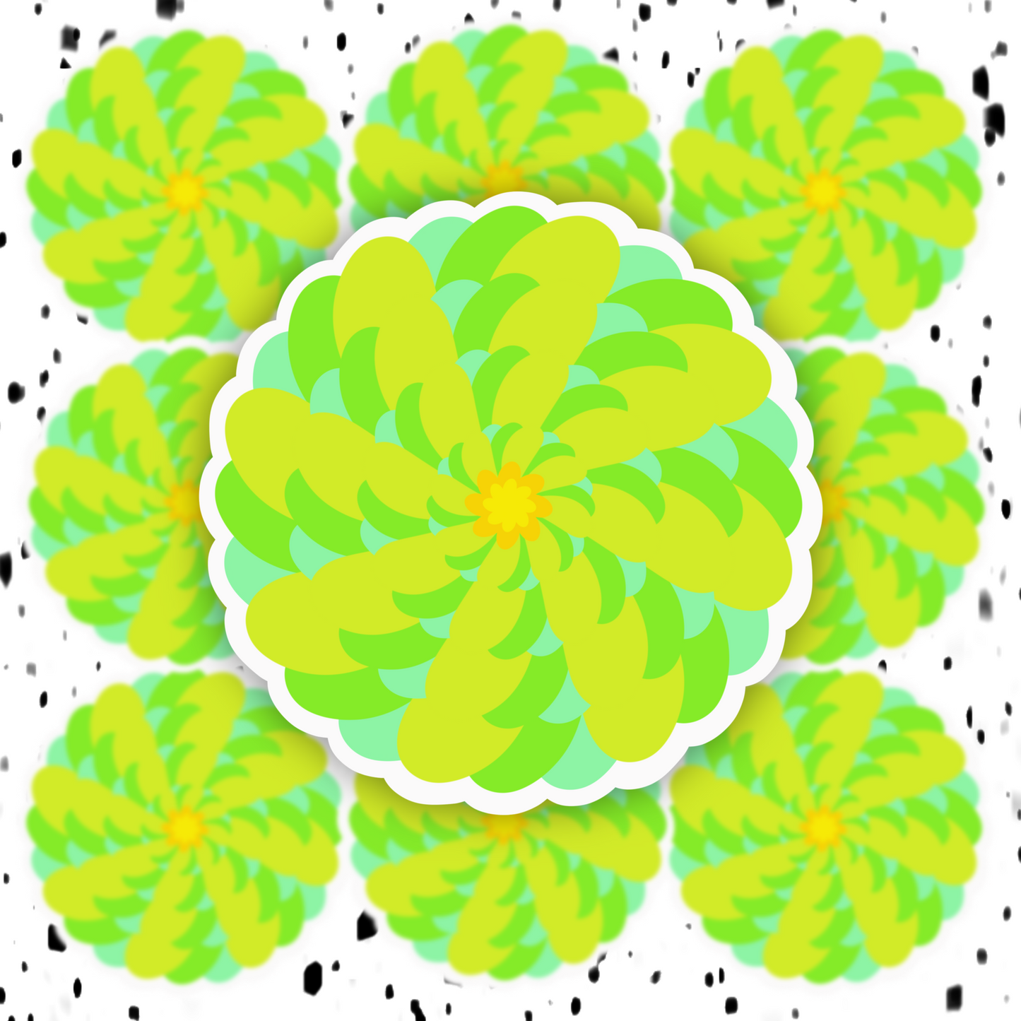 Flower Sticker