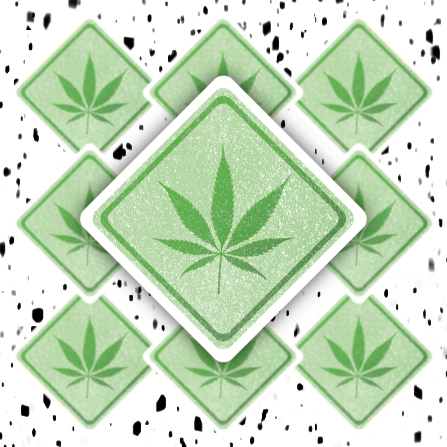 WeedSign Sticker DRUG FRIENDLY