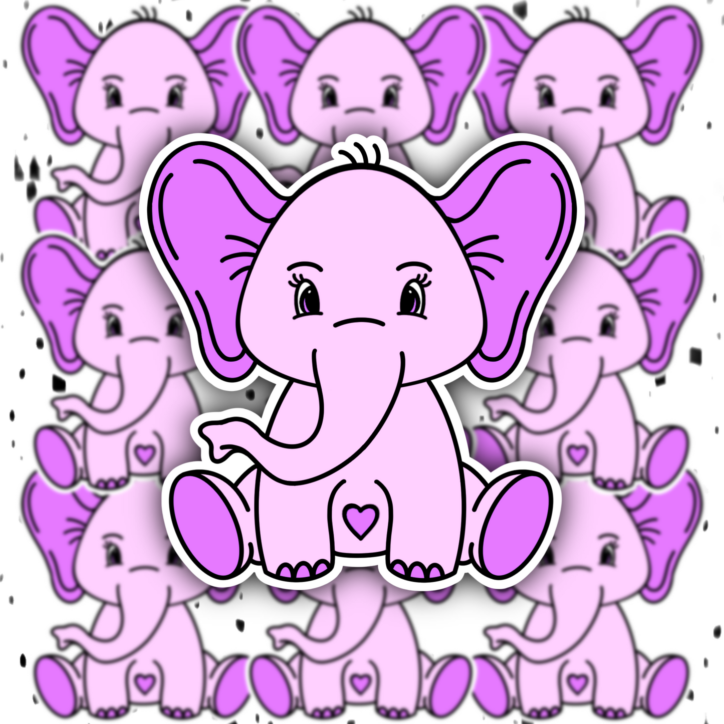 Pretty Elephant Sticker