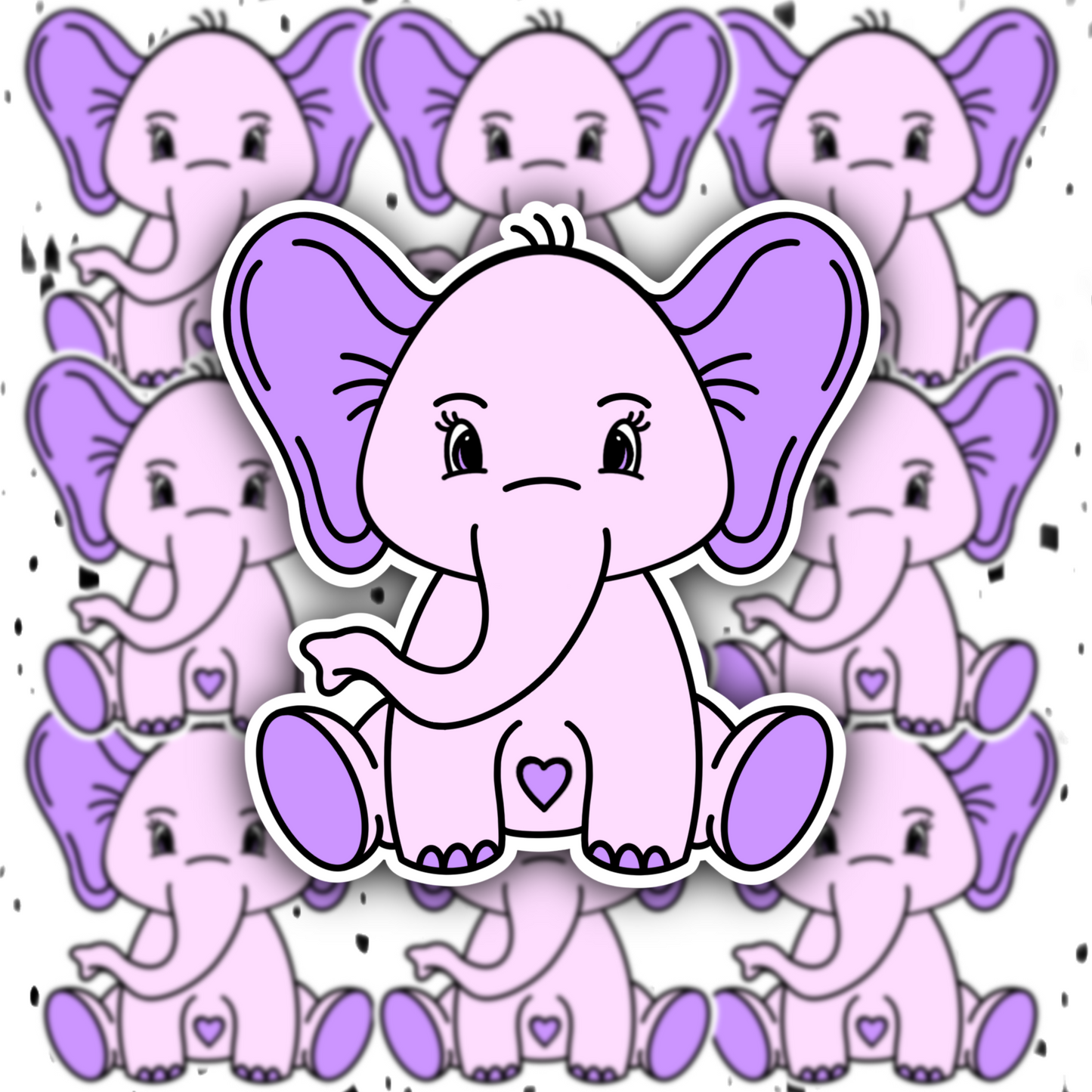 Pretty Elephant Sticker