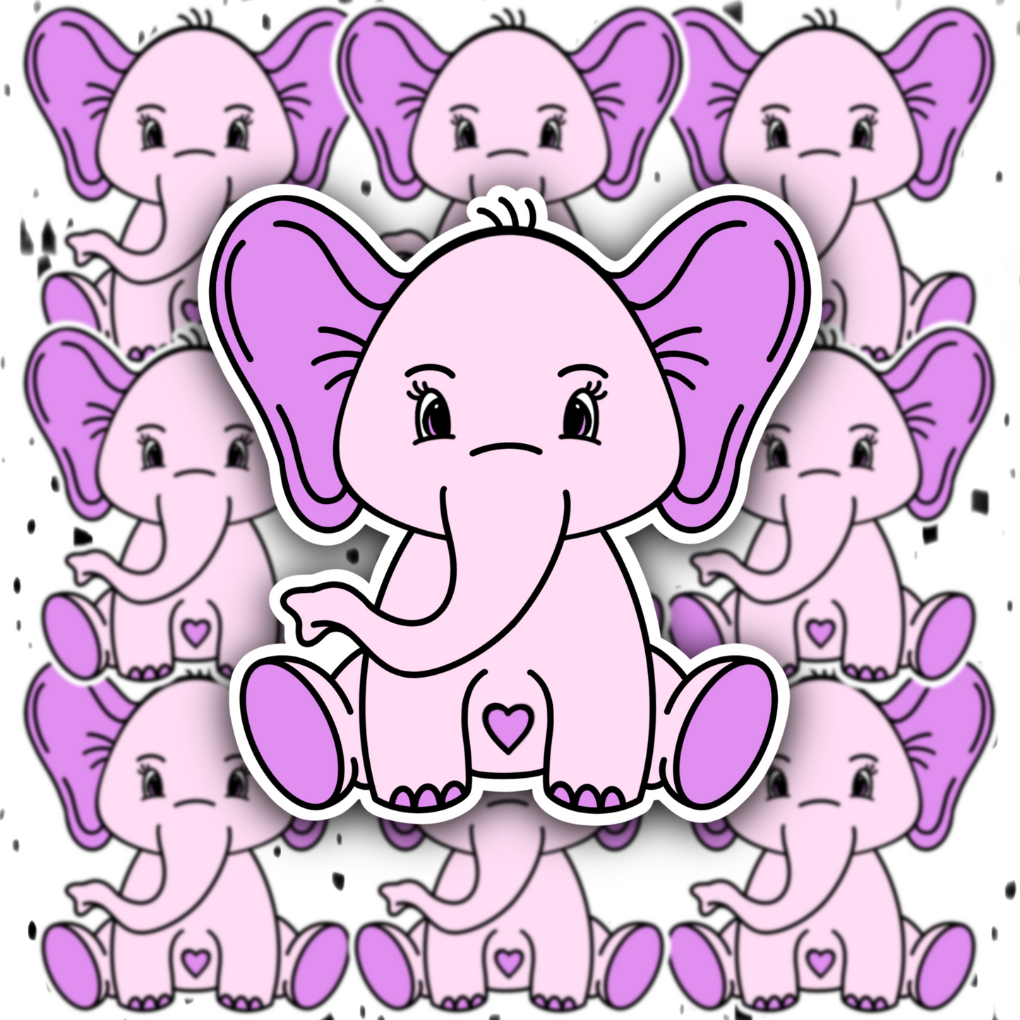 Pretty Elephant Sticker