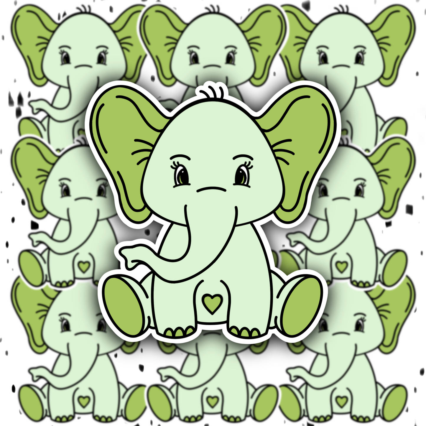 Pretty Elephant Sticker