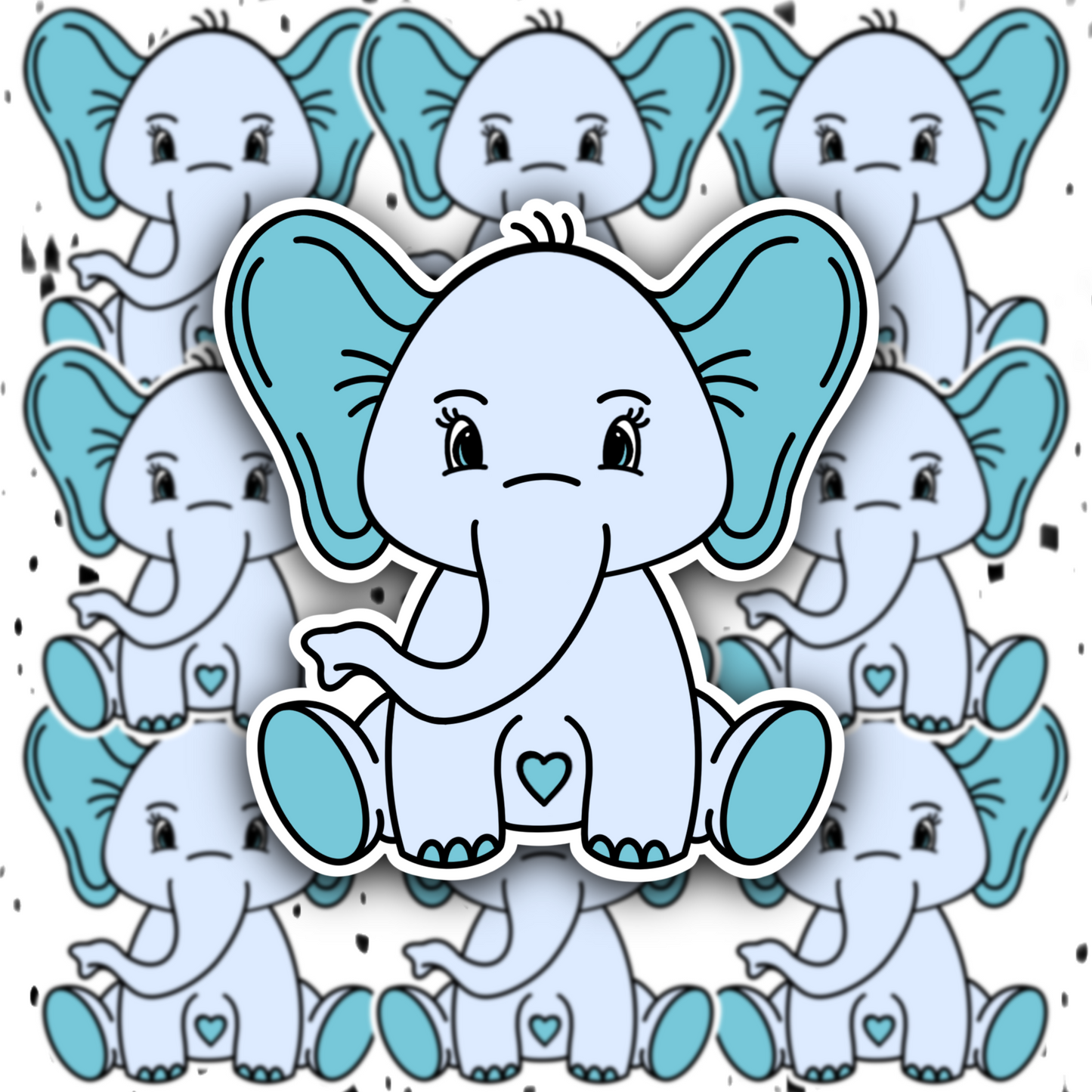 Pretty Elephant Sticker