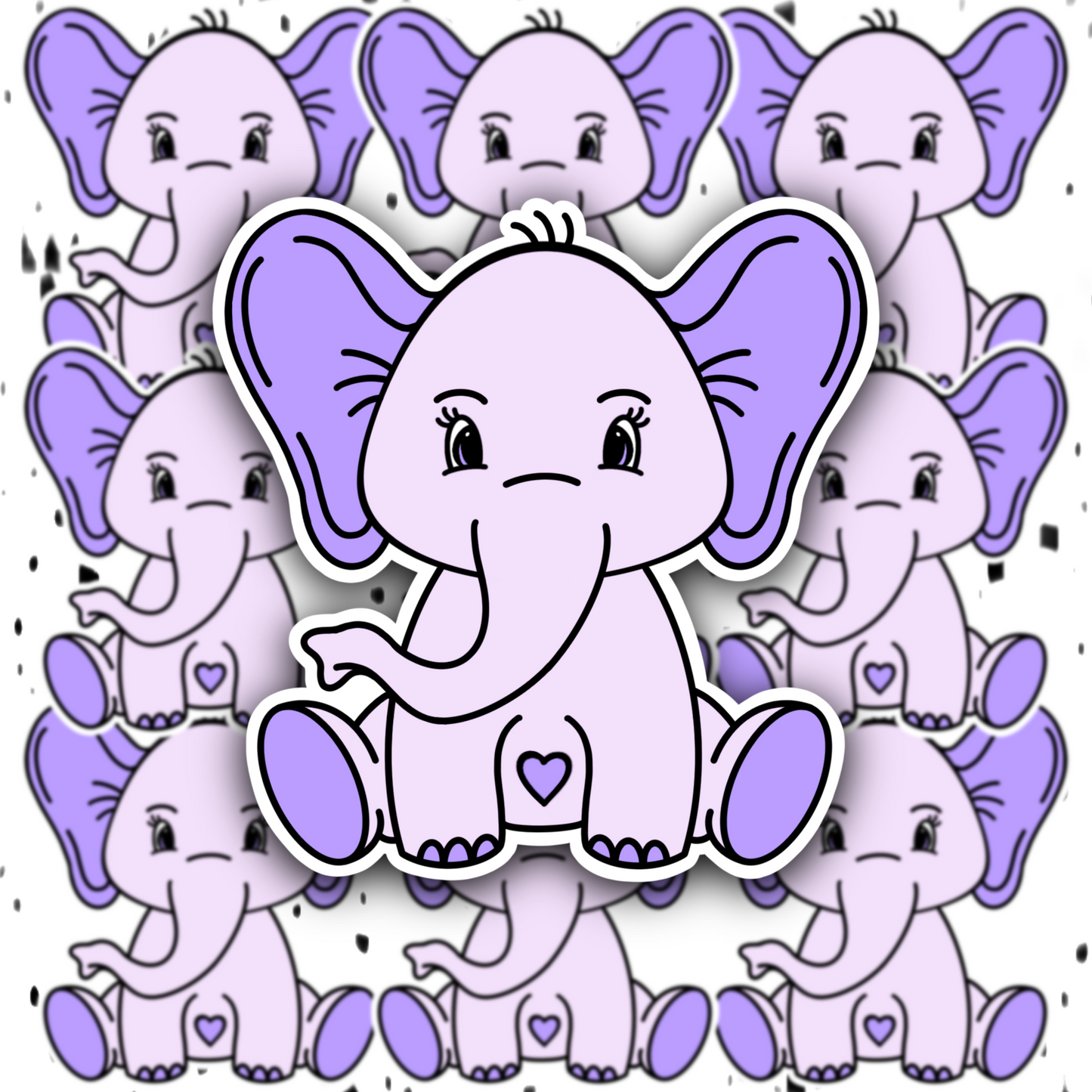 Pretty Elephant Sticker