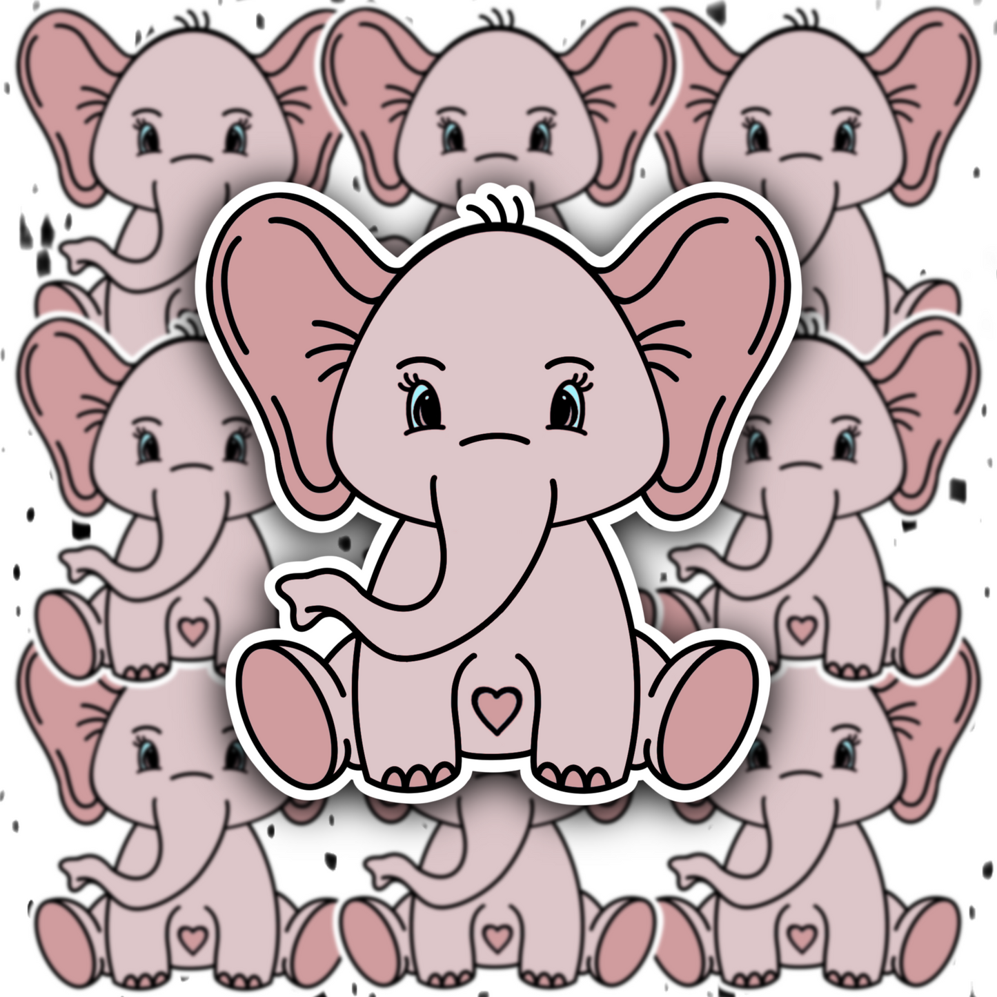 Pretty Elephant Sticker