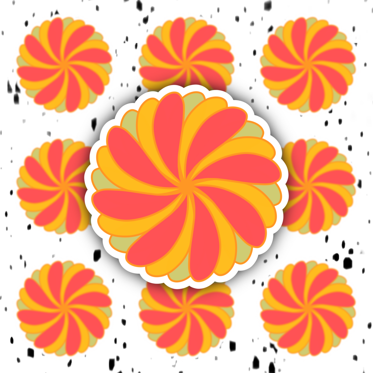 Flower Sticker
