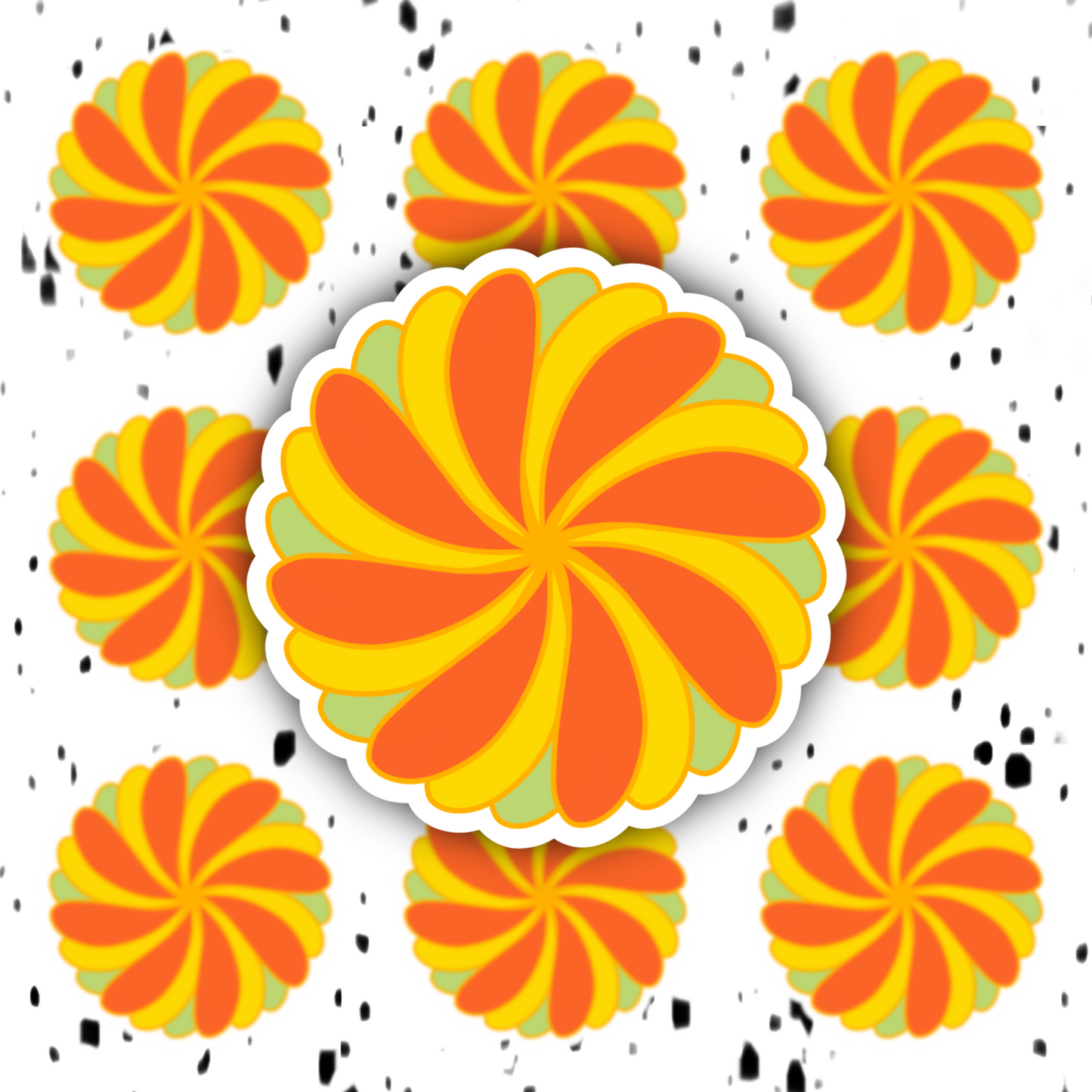 Flower Sticker