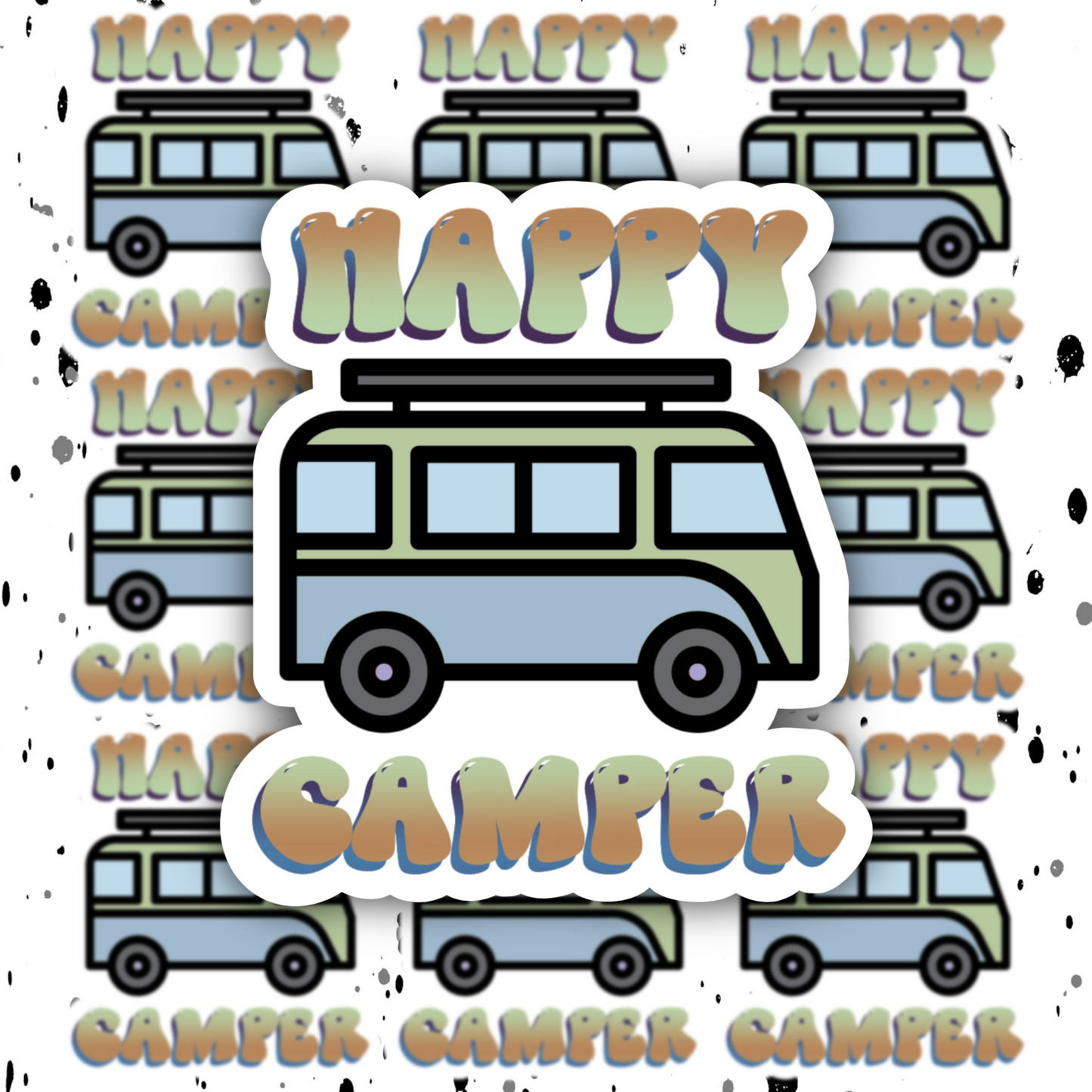 Happy Camper Sticker